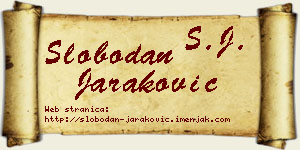 Slobodan Jaraković vizit kartica